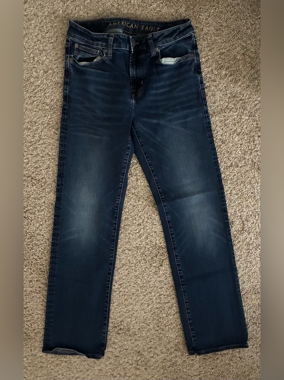 American Eagle Outfitters Men's Bootcut Jeans - Dark Blue Wash